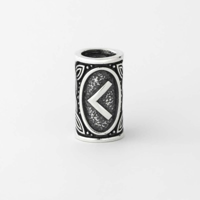 Шарм с руной Кано (Каун) из серебра